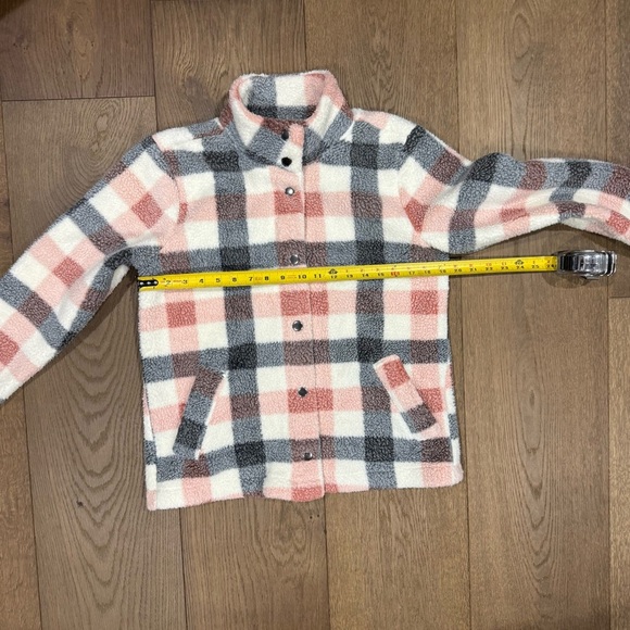 Maurices Plaid Sherpa Button Up Jacket - Picture 10 of 12